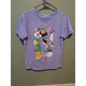 ALAB Mushroom Yinyang Flowers Colorful‎ Tshirt Women's XS